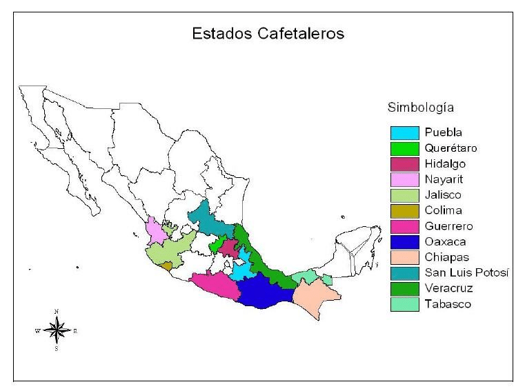 Coffee Regions in Mexico