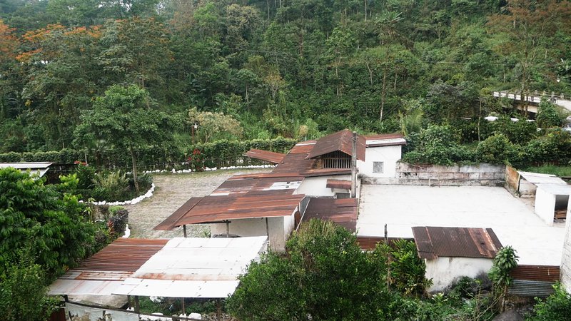 View on the wet mill, La Marina farm, San Marcos department Guatemala